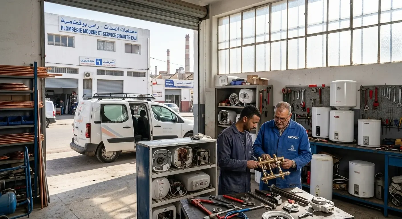 Casablanca plumber available 24h for water-heater service