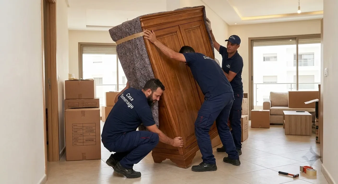 شركة نقل أثاث في الدار البيضاء مع شاحنة مناسبة لنقل الأثاث بأمان - Bricouly